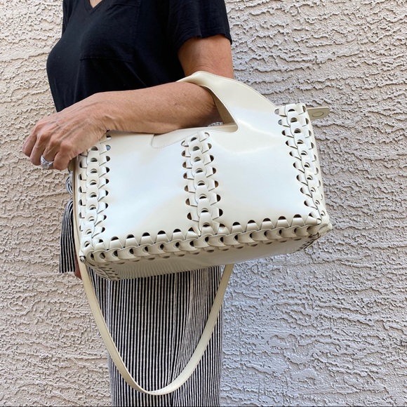 SOLD The Row Two For One 12 Braided Leather Tote - Picture 2 of 16